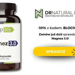 Butelka suplementu Magnez 3.0 od SuppLife. Z kodem BLOG10 -10%. Sprawdź już dziś!